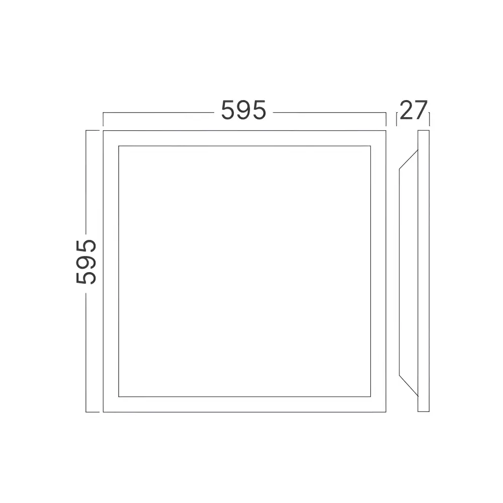 6. Ugradni LED panel kvadratni 40W Braytron BP27-26680 CCT