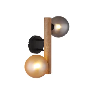 1. zidna lampa Globo Riha 56133W-2W drvo