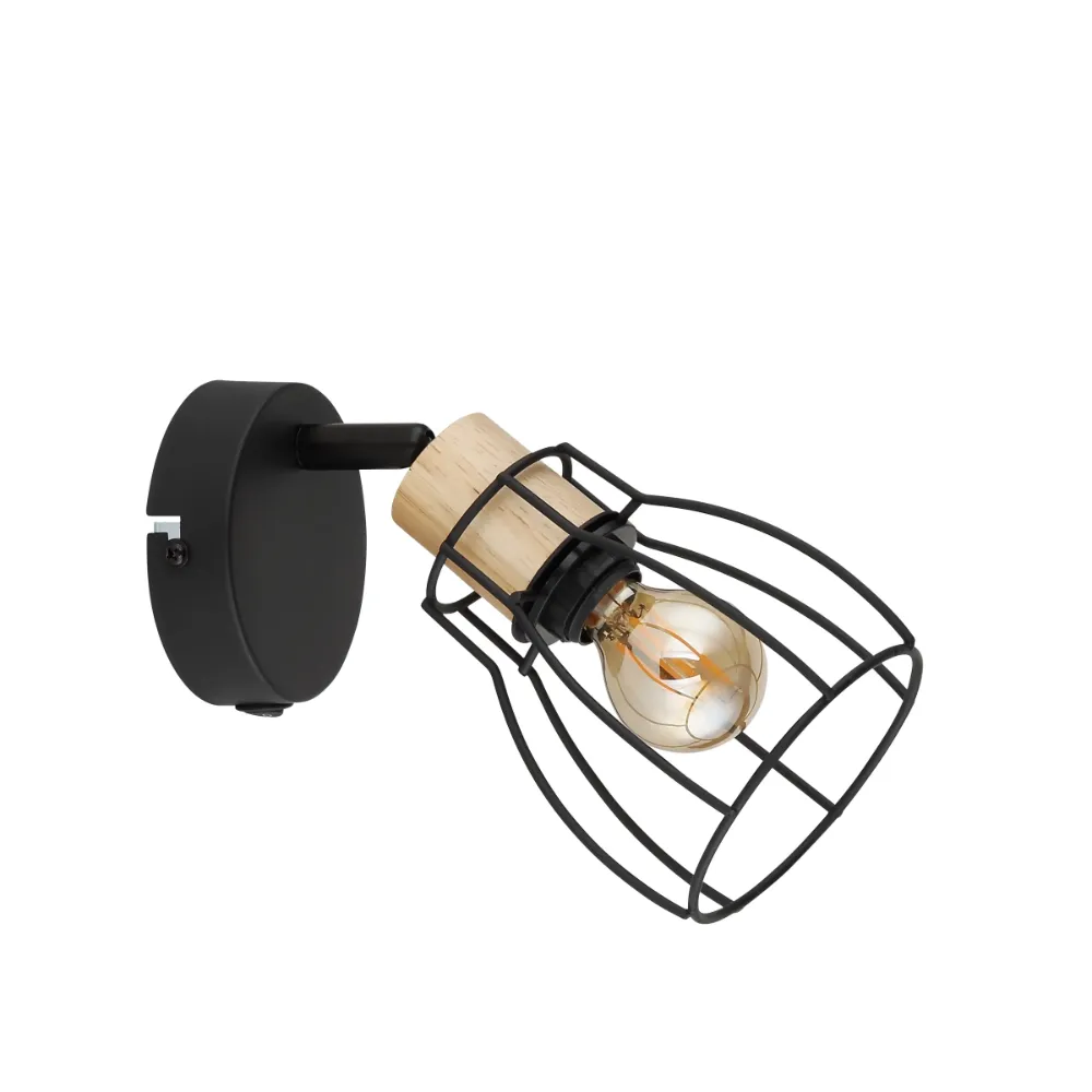 2. spot lampa Globo Mina 15326S-1 crna drvo