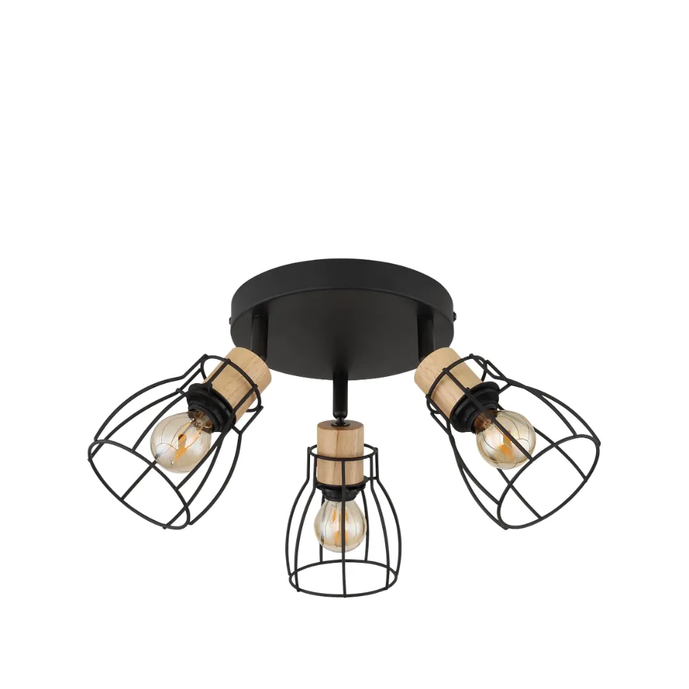 2. spot lampa Globo Mina 15326S-3 crna drvo