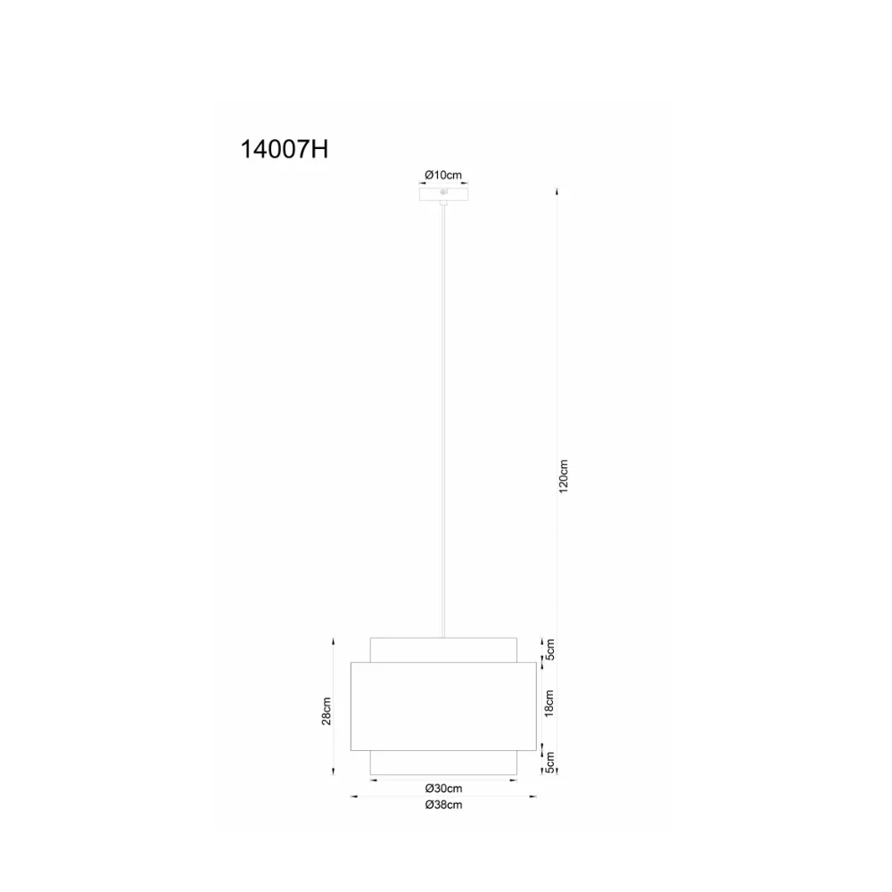 3. visilica Globo Farin 14007H krem