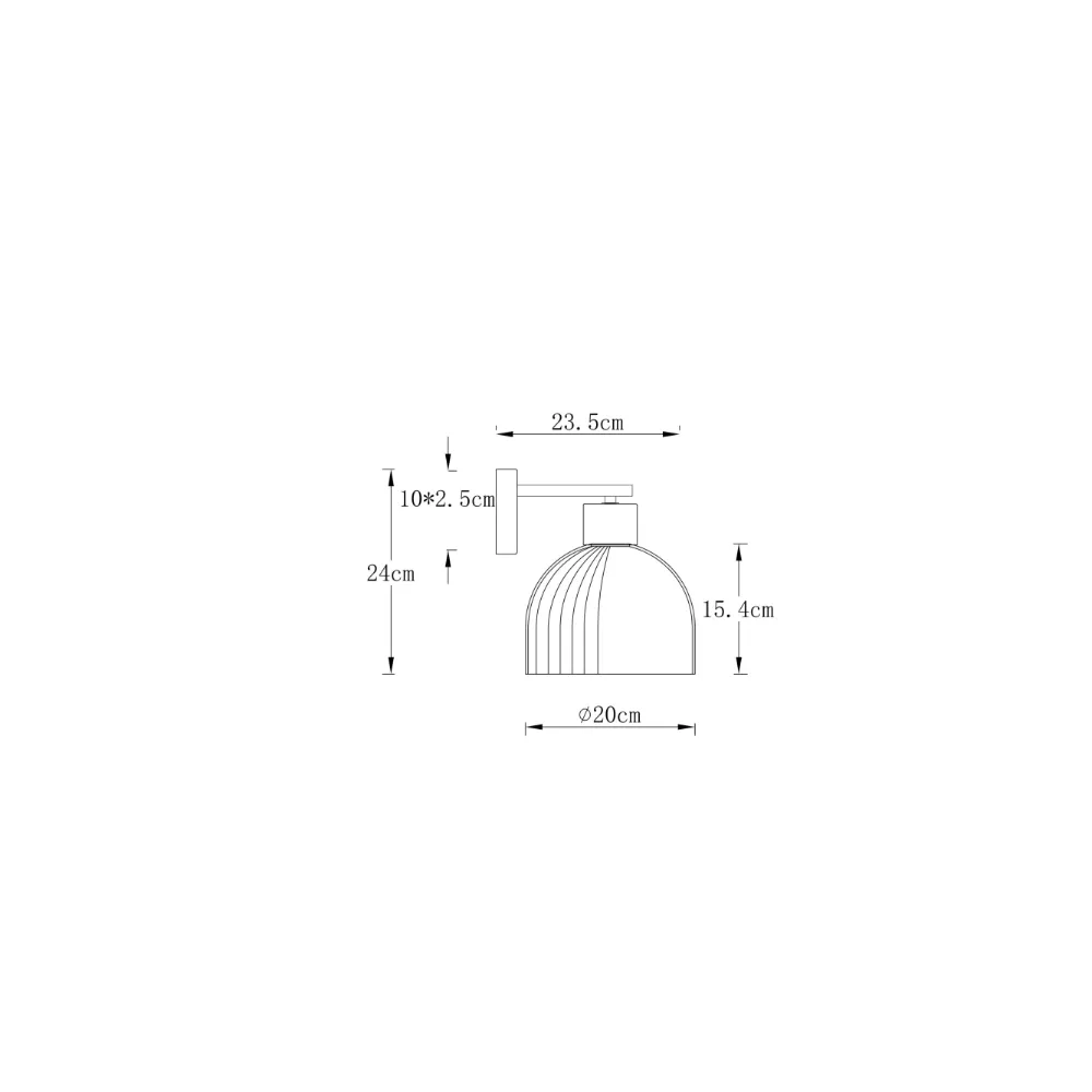4. zidna lampa Globo Swanson 15979WW bela