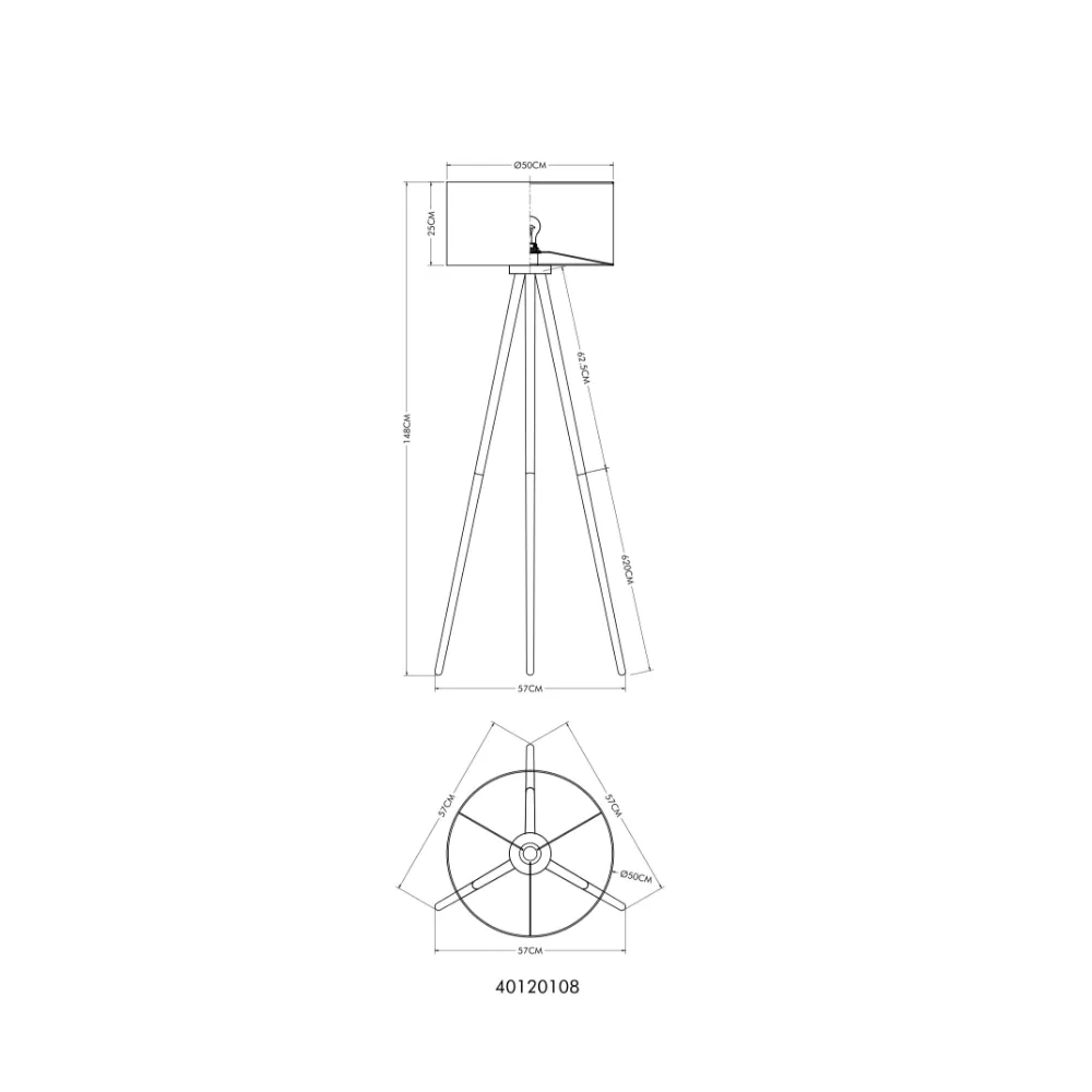 4. podna lampa Globo Stabilo 40120108 antracit mat