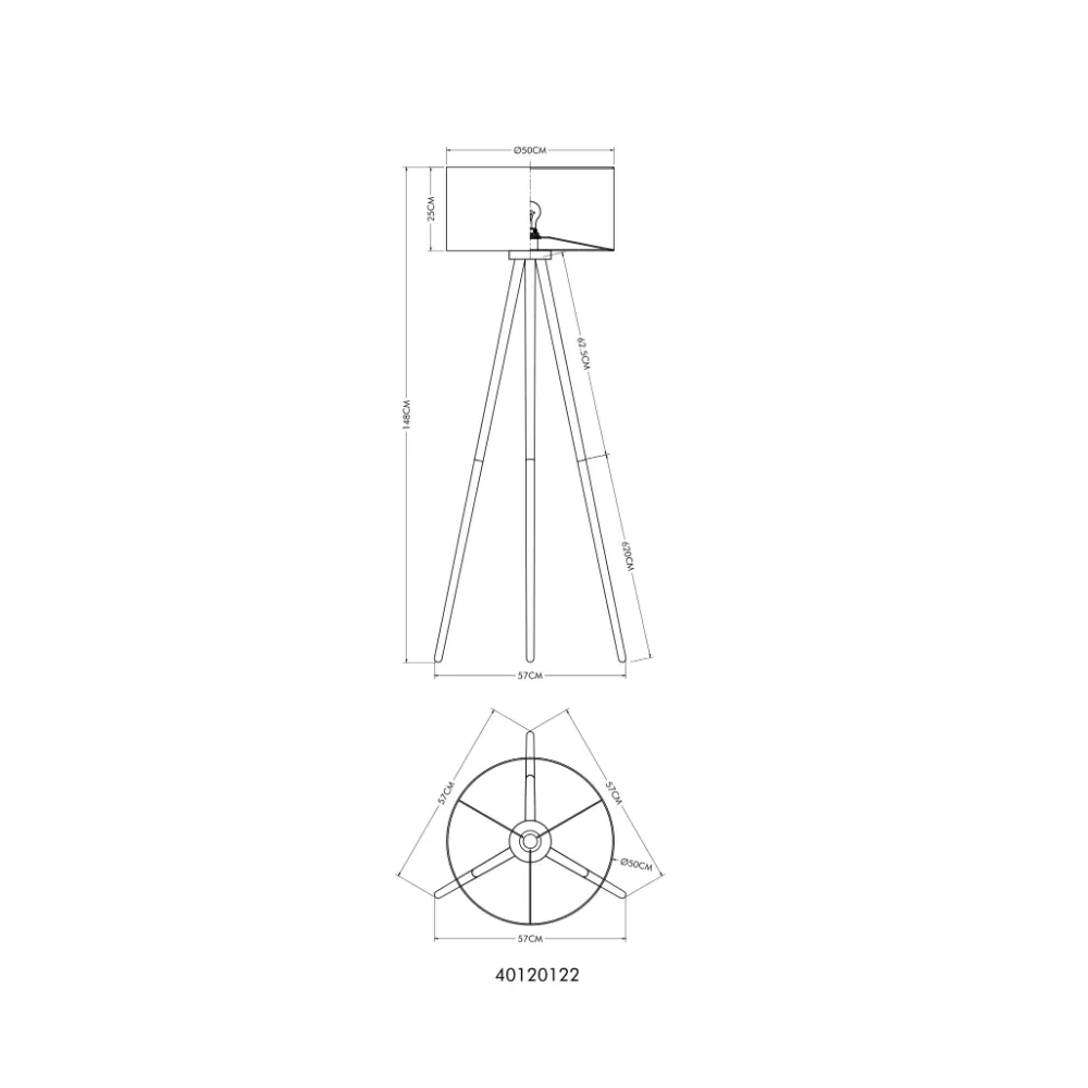 4. podna lampa Globo Stabilo 40120122 pesak