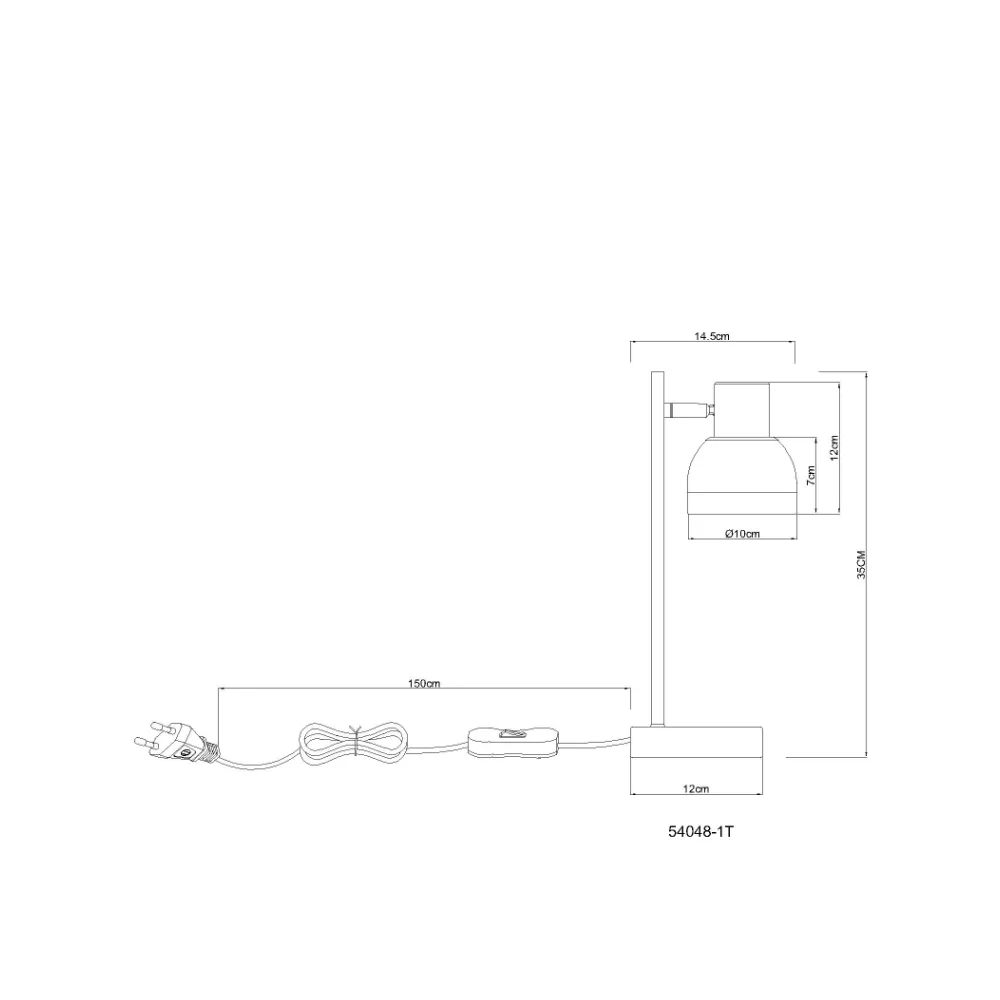 4. stona lampa Globo Kairo 54048-1T metalik