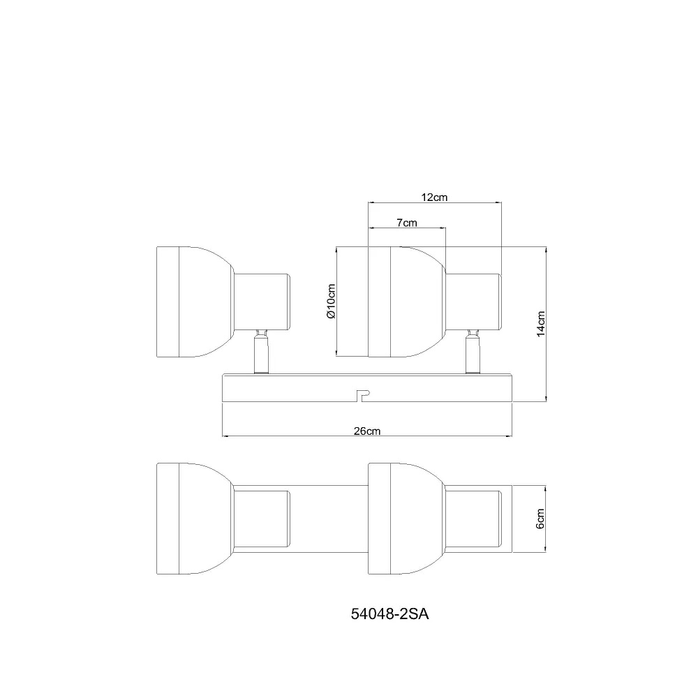 4. spot lampa Globo Kairo 54048-2SA pesak