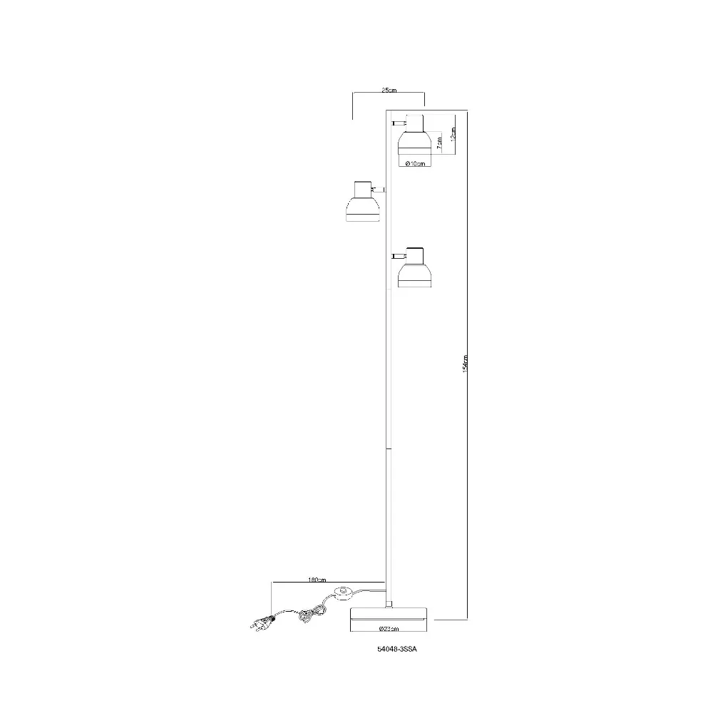 4. podna lampa Globo Kairo 54048-3SSA pesak