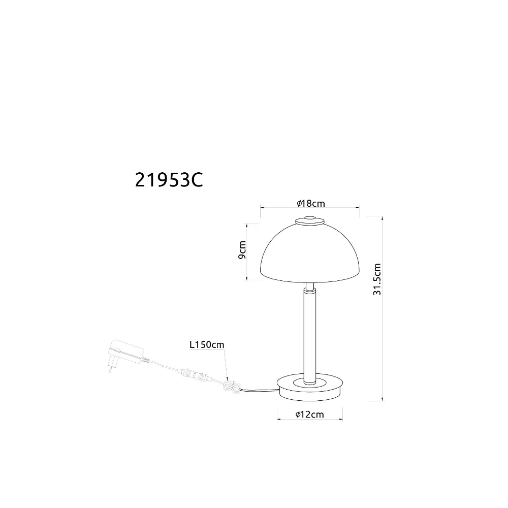 5. stona lampa Globo Uldin 21953C kafa