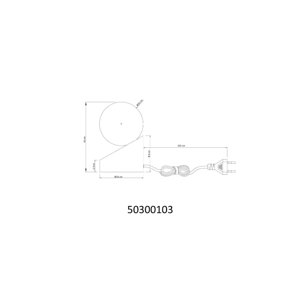 5. stona lampa Globo Alisa 50300103 mesing